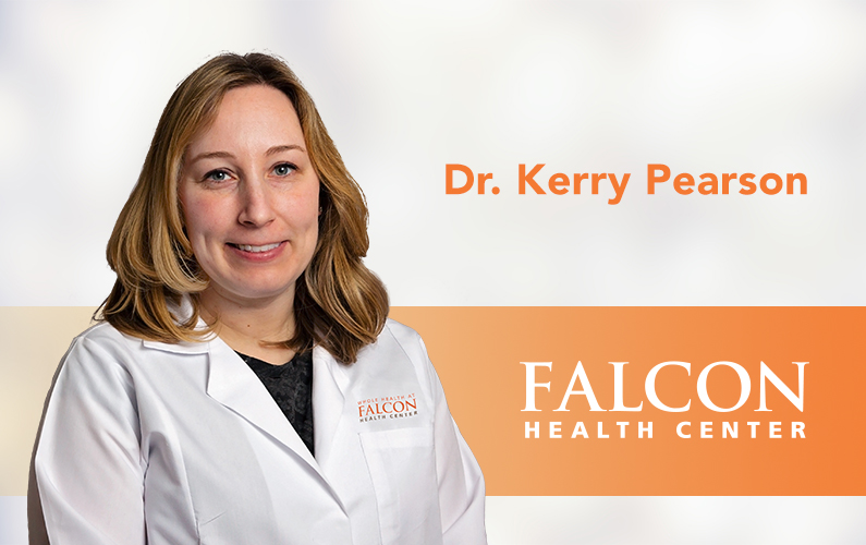 Dr. Kerry Pearson provides physician services at Falcon Health Center.