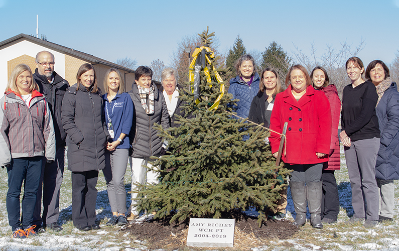 Rehabilitation Services Staff Donate to Plant Evergreen in Memory of Amy Richey