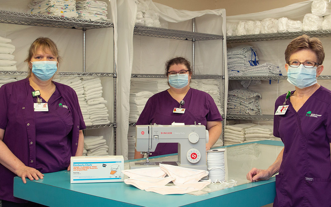 LINEN STAFF SEW ELASTIC FOR N-95 RESPIRATORS TO EXTEND PPE SUPPLY
